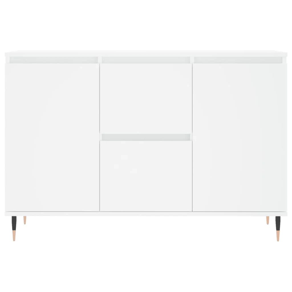 Buffet credenza cassettiera armadio mobile contenitore organizer per cucina soggiorno salotto 104 x 35 x 70 cm legno ingegnerizzato bianco 02_0030187