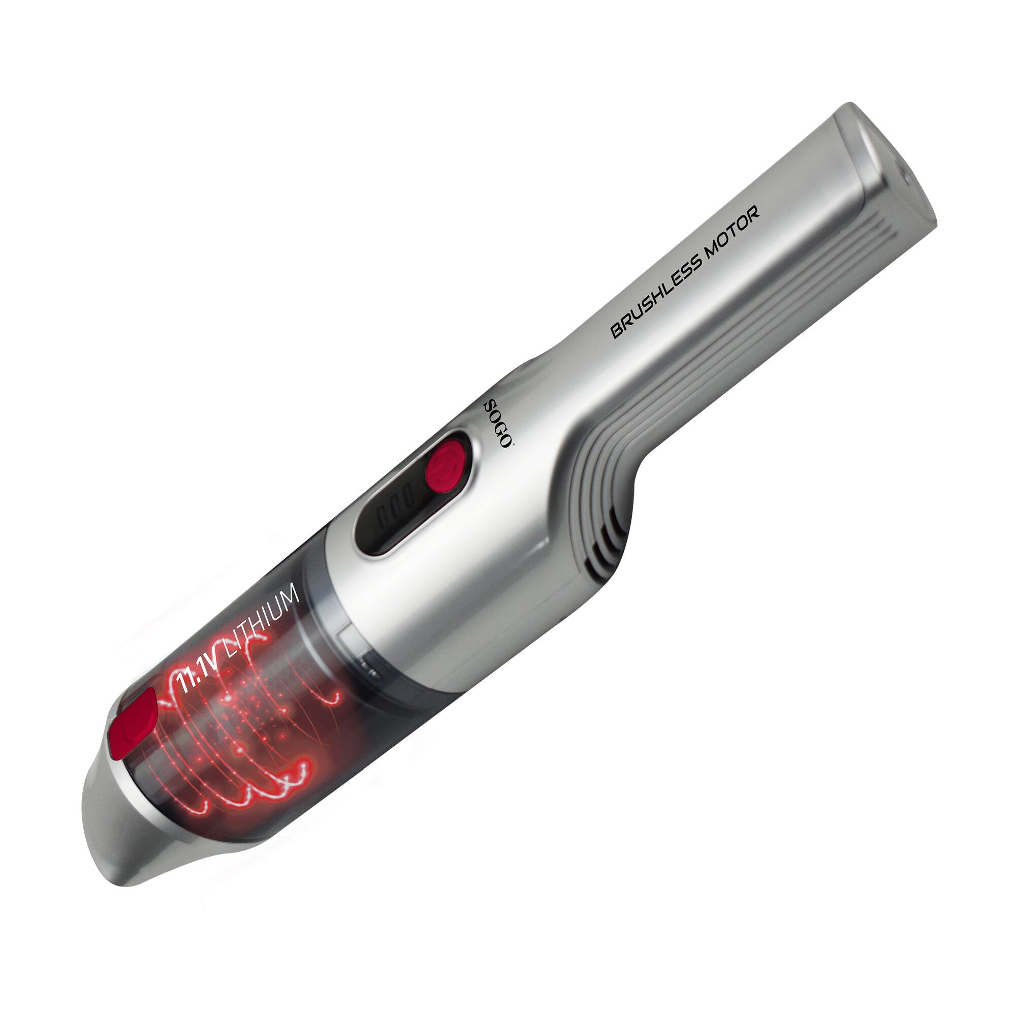 SOGO Aspirapolvere Portatile Senza Fili – Mini Vacuum Turbo 90W, Potente, Ricaricabile, con Base di Ricarica e Accessori