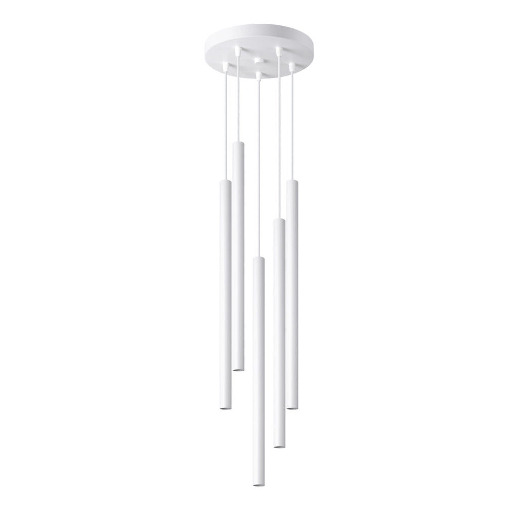 Lampada a sospensione VELINO bianca 5 luci G9 Pure Lume