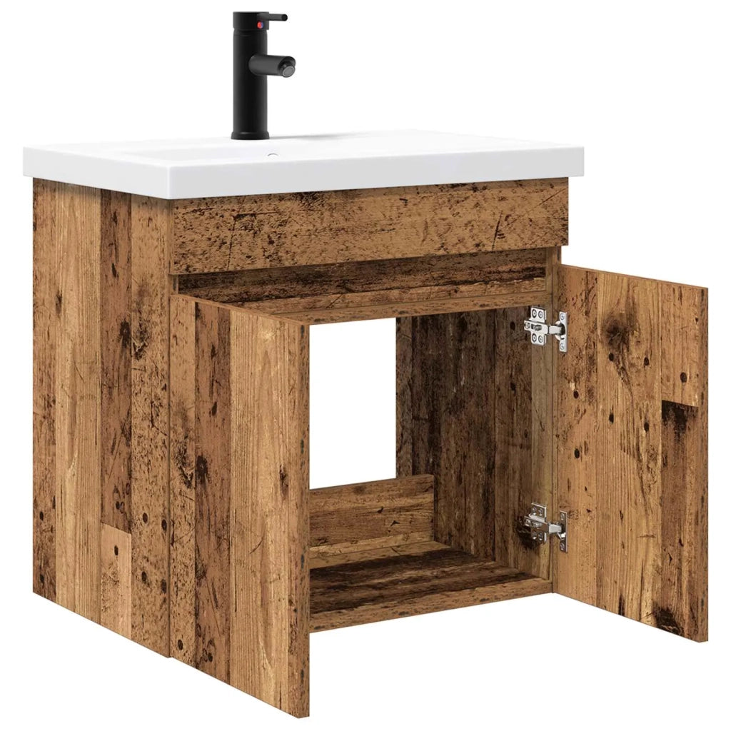 Mobile bagno con rubinetto Legno antico 61 x 40 x 74,5 cm 889543