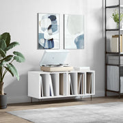 Mobile Porta Dischi Bianco 100x38x48 cm in Legno Multistrato 831748