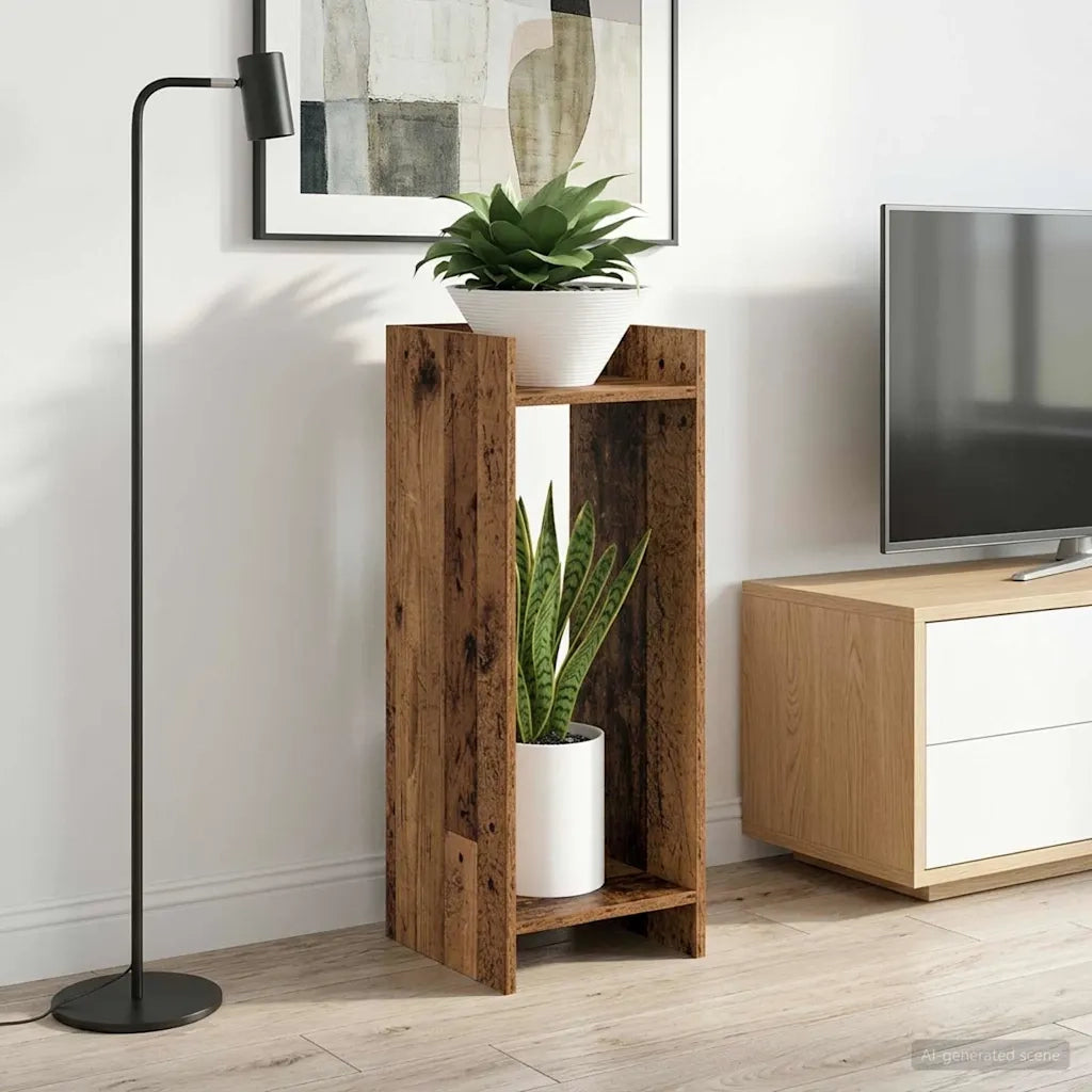 Supporto per piante 2 pcs Legno vecchio 30 x 30 x 80 cm