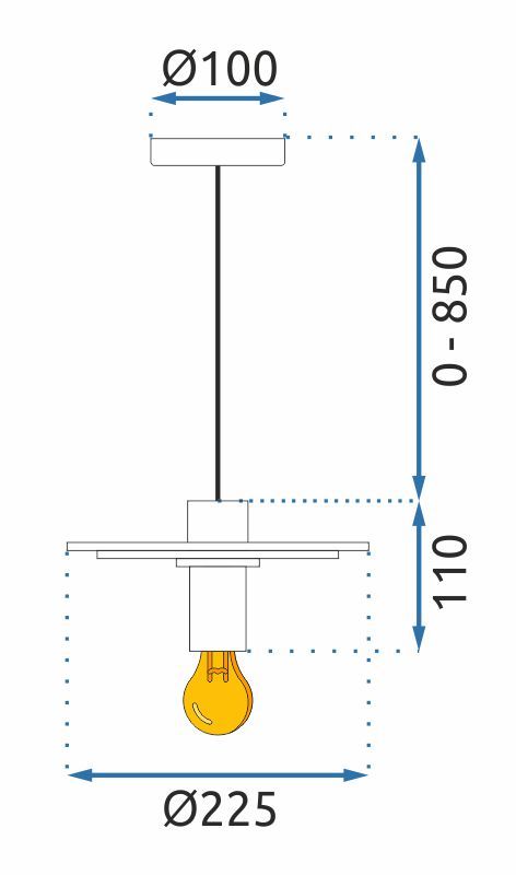 Lampada APP1214-1CP Black
