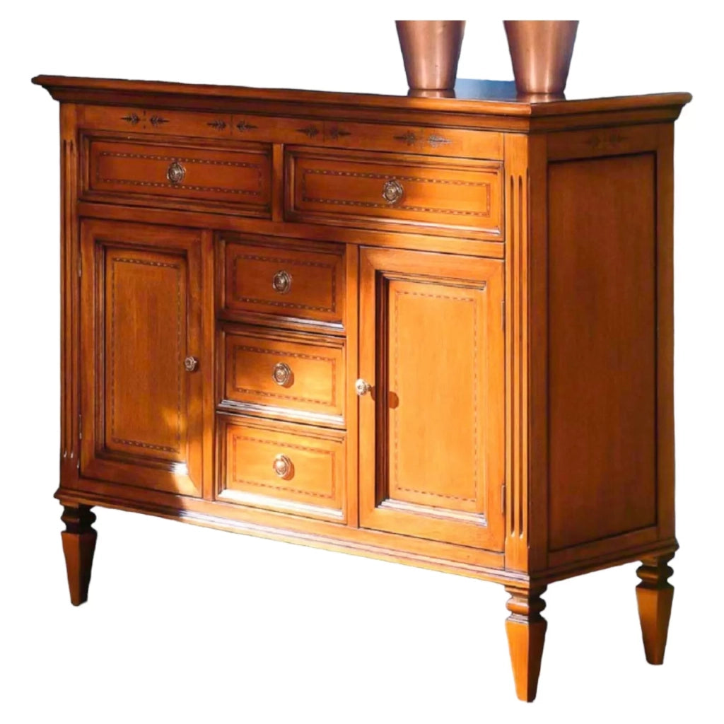 Madia credenza in legno 2 porte finitura bassano l.110 p.41 h.90 - Mobili 2G