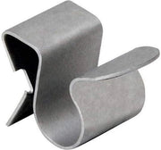 Clip per cavo Ø8-9 mm anodizzato grigio - 72-12 forma rettangolare