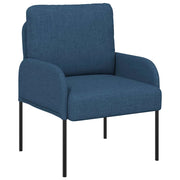 Divano | Divano da soggiorno | Sofa con cuscino 55cm Blu Legno compensato
