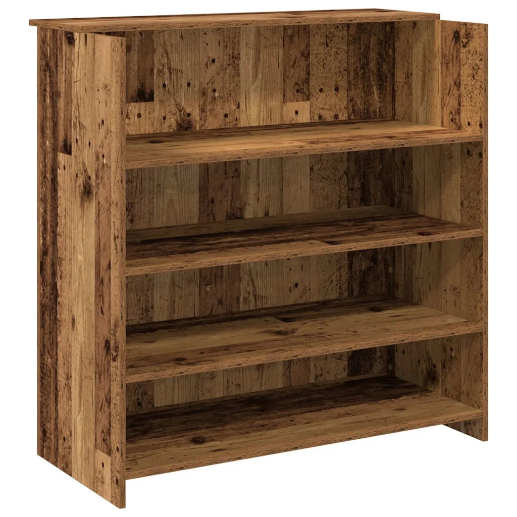 vidaXL Banco Reception Legno Antico 100x50x103,5 cm Legno Multistrato