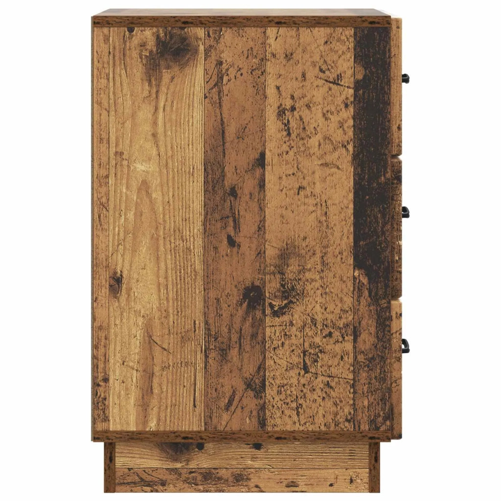 Comodino | Armadio da Notte | Mobiletto da notte con cassetto Legno antico 43 x 41 x 63,5 cm