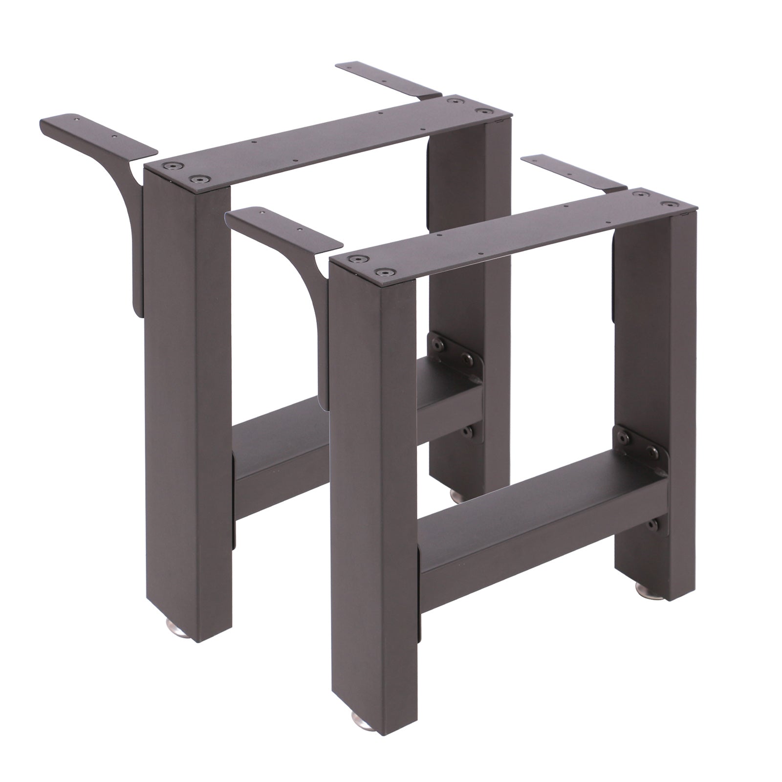 Base per panche verniciatura a polvere nero 40x43cm Telaio quadrato panca