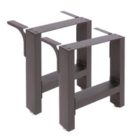 Base per panche verniciatura a polvere nero 40x43cm Telaio quadrato panca