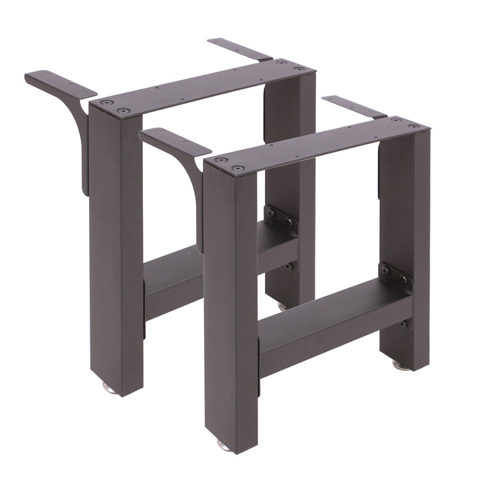 Base per panche verniciatura a polvere nero 40x43cm Telaio quadrato panca