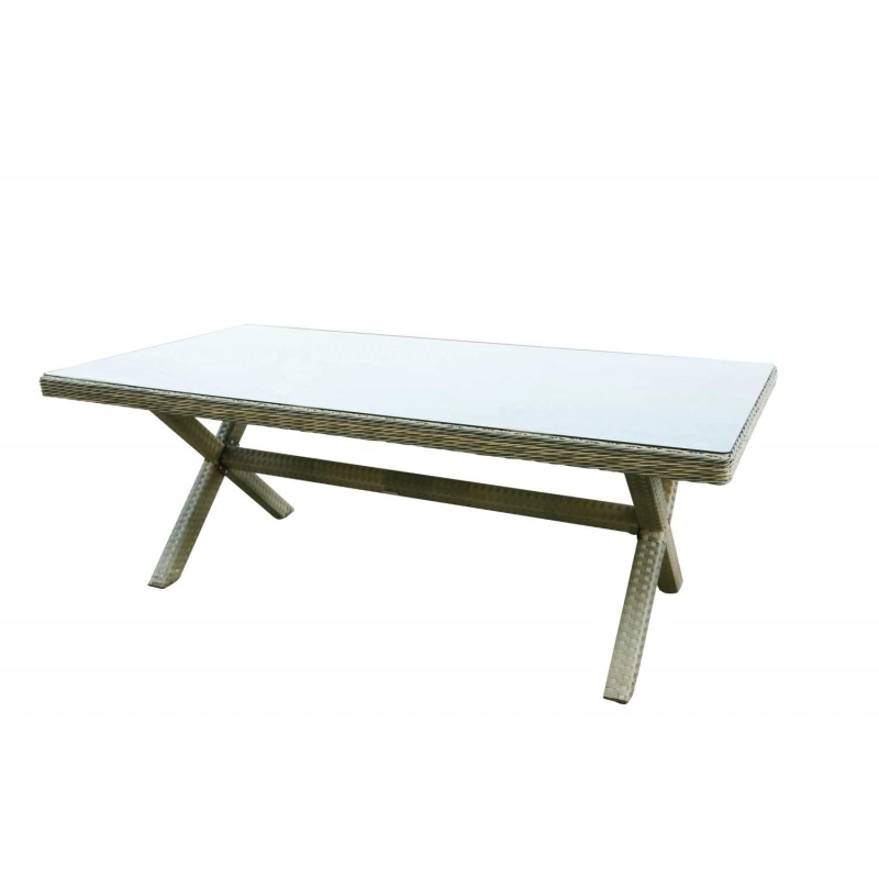 Tavolo polyrattan baltimora rettangolare cm 200x100h72