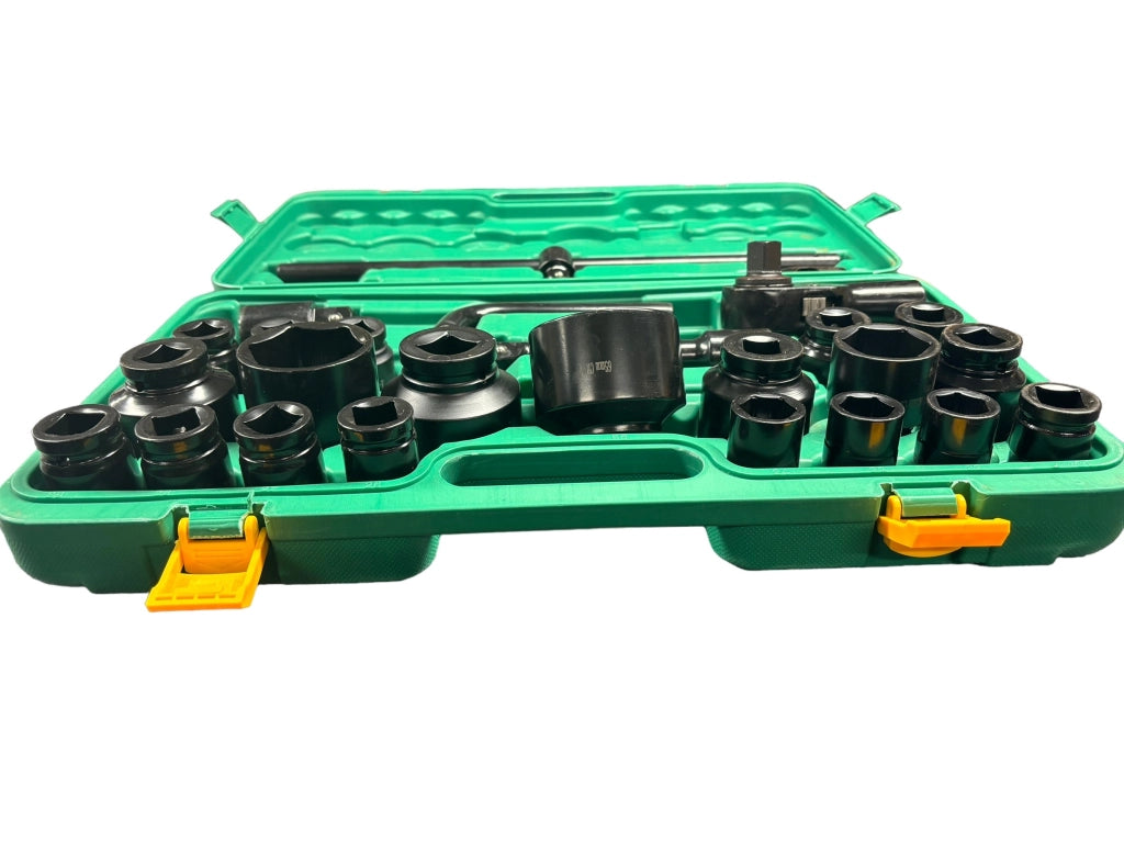 CHIAVI BUSSOLA ESAGONALI 26 PZ 21-65mm 3/4 VALIGIA PLASTIC RINFORZATE CRICCHETTO