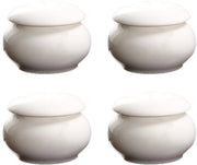 Scatola di stoccaggio aereodinamica - Scatola ceramica mini - Contenitore di viaggio - Supporto - Bianco - 3,3 cm x 2,3 cm - Scatola di stoccaggio