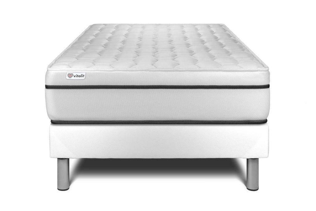 Letto con materasso VITAL SPA 120 x 200 cm Rete kit Bianco
