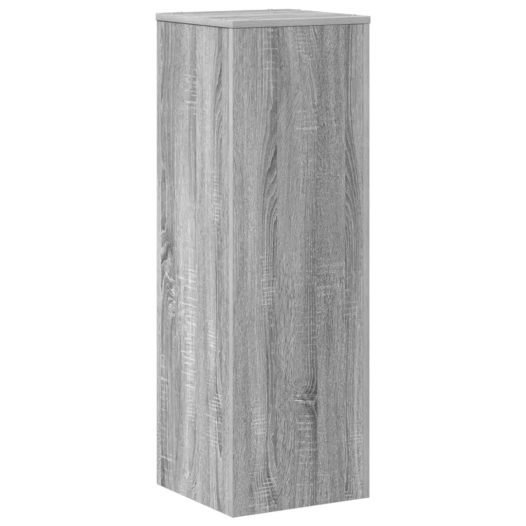 vidaXL Supporto per Piante Grigio Sonoma 33x33x100 cm in Truciolato