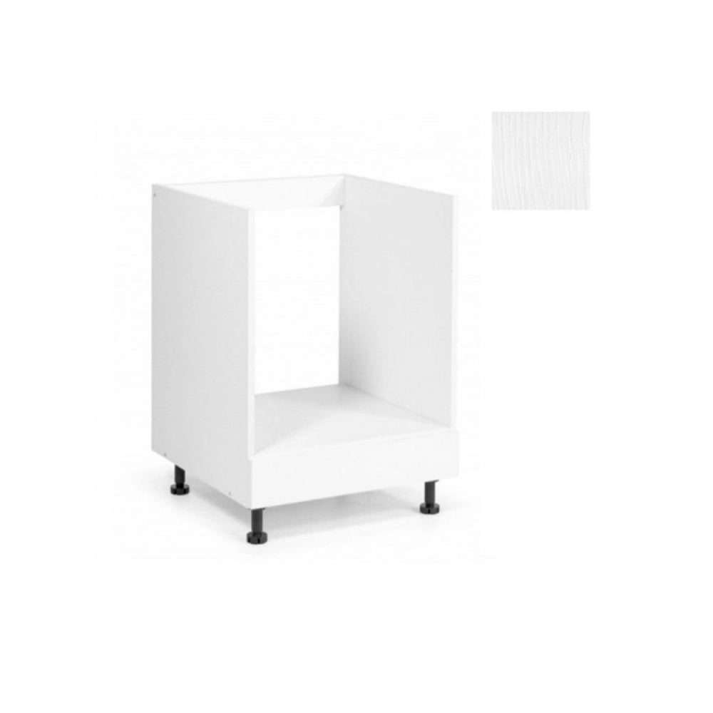 Base forno cucina 60x59x82H colore bianco frassinato
