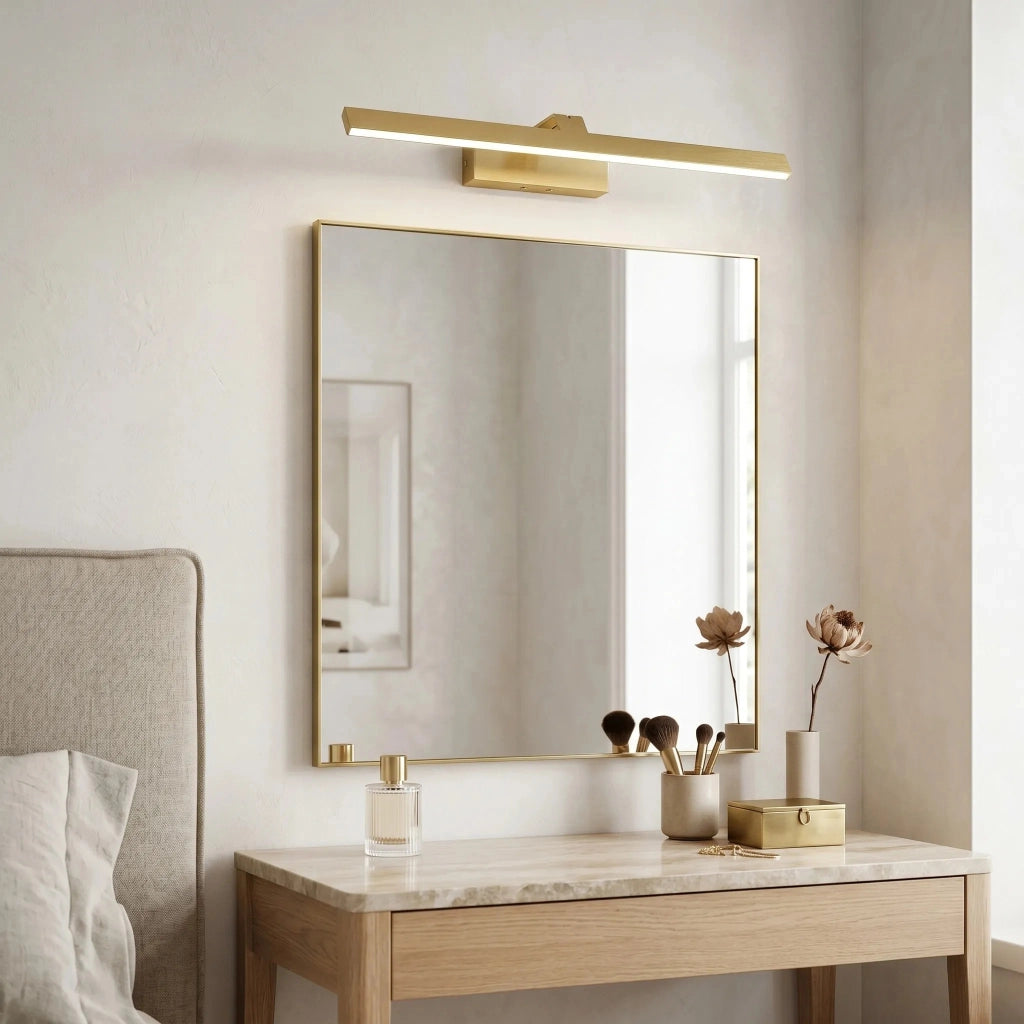 Applique Da Bagno Led Swe008-1w 58cm Brush Gold