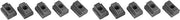 Set di T Note in Acciaio di Carbonio Grado 8.8 M6 - Set da 10 pezzi con filo nero ossidato