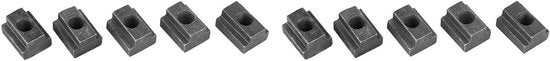 Set di T Note in Acciaio di Carbonio Grado 8.8 M6 - Set da 10 pezzi con filo nero ossidato