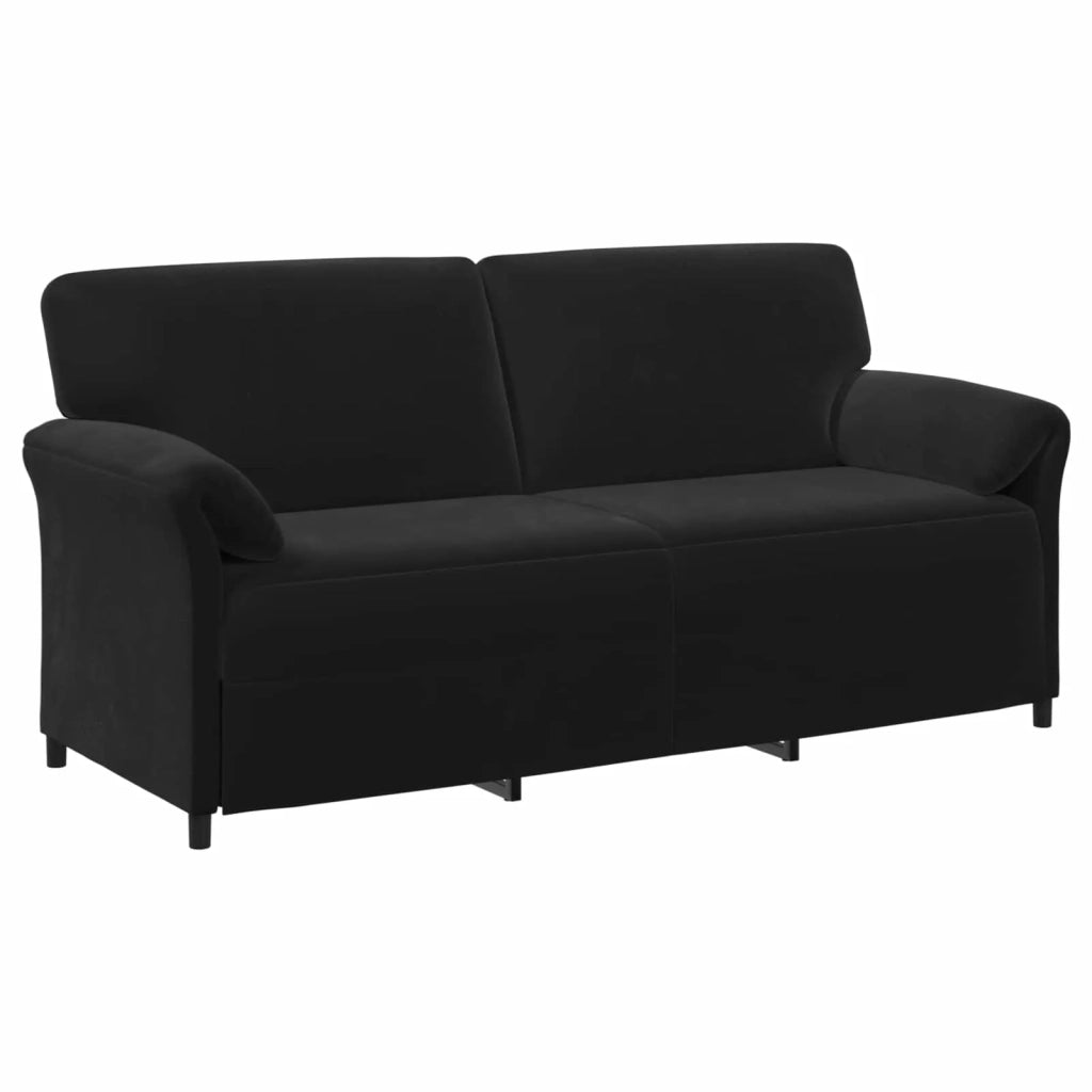 Divano 3-Persone Nero 198 x 83 x 95 cm Velluto 42033973