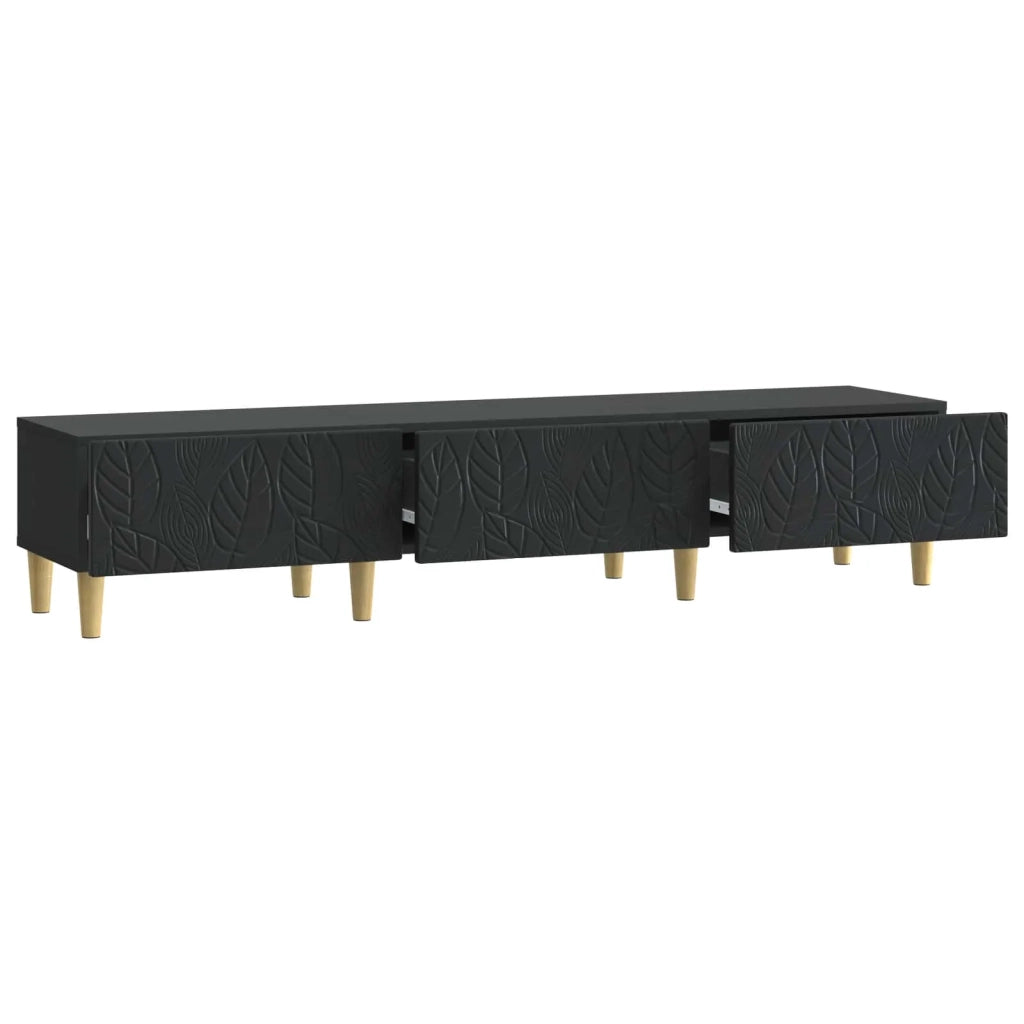 Mobile TV 147 x 34,5 x 30 cm Nero Legno ingegnerizzato 895166