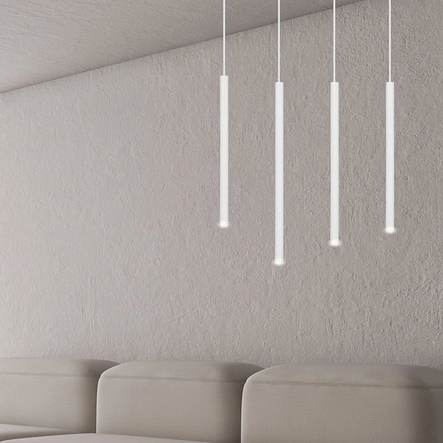 Lampadario Emibig Selter bianco metallo 4 luci 4xG9