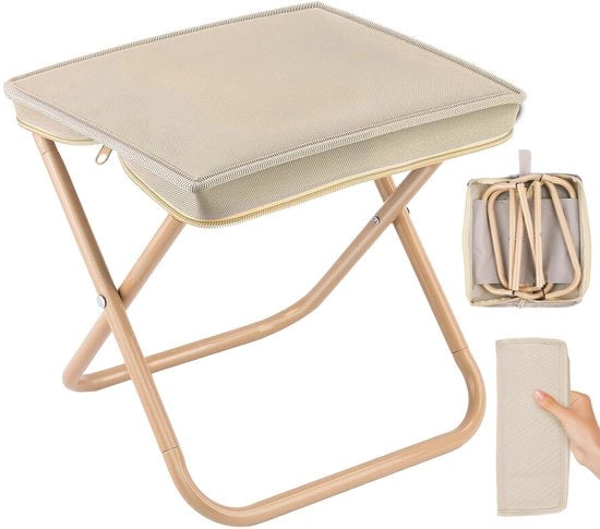 Sedile da Campeggio Opzionabile - Peso Ridotto - Compattabile - Portatile - Per Campeggio - Per Escursioni - Capacità 120 kg - Sedile da Campeggio da Trasportare