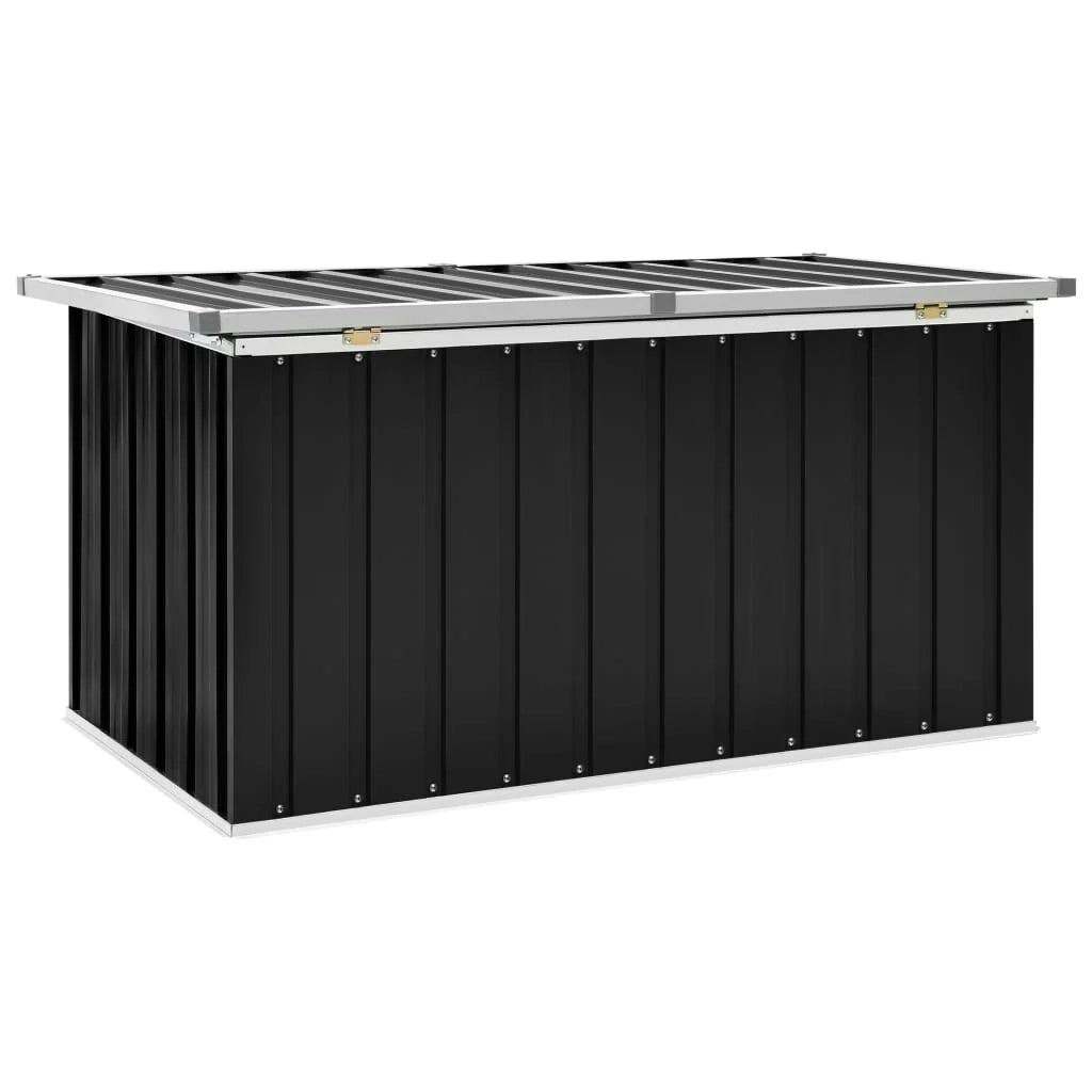 Baule portaoggetti da giardino antracite 129 x 67 x 65 cm 02_0013060
