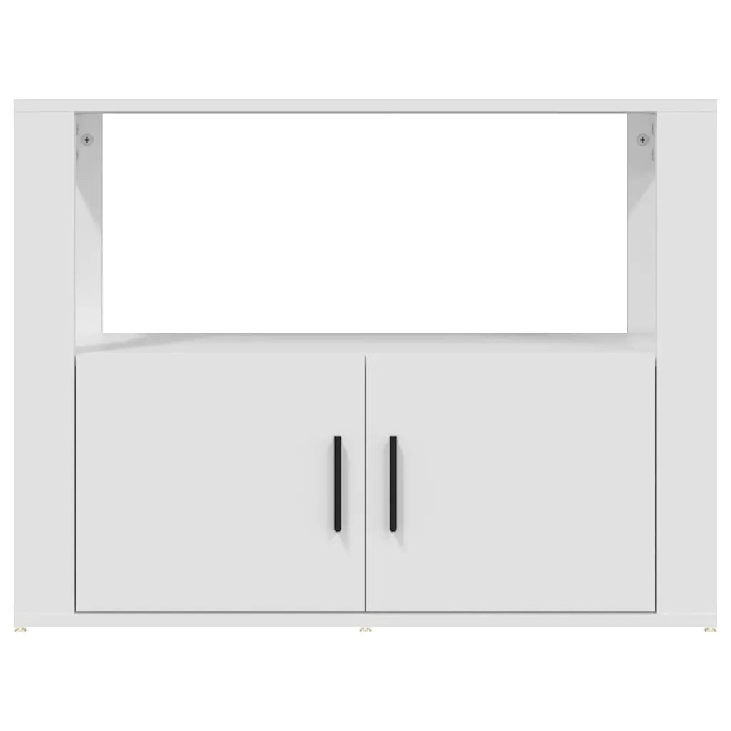 Credenza Bianca 80x30x60 cm in Legno Multistrato cod mxl 23335