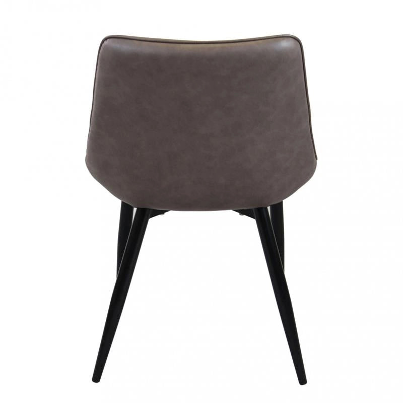POLTRONA WINONA IN ECOPELLE CON STRUTTURA IN METALLO 59X51X82H CM MARRONE OKX