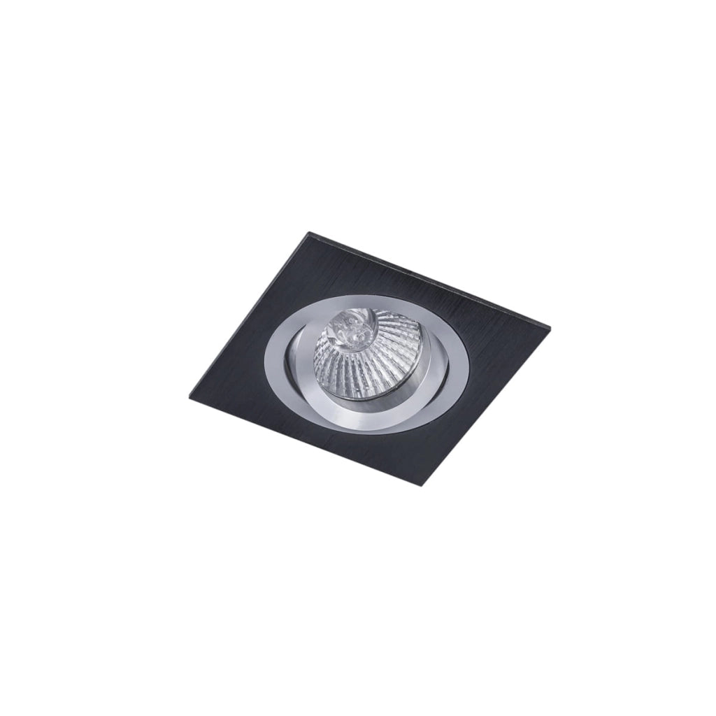 Faretto incasso quadrato Italux Mooty GX5.3 50W nero