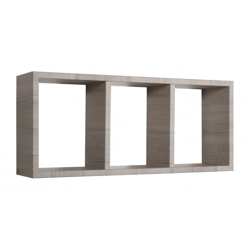 Mensola da Muro, Libreria Sospesa, Libreria da Parete, Scaffale da Parete, Rovere Moka, 70x30 p15,5 cm - Tristano