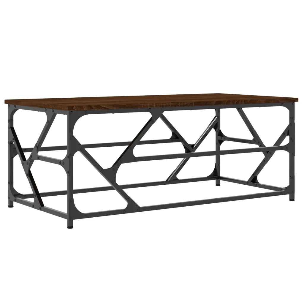 Tavolino Salotto-Tavolino da soggiorno-Tavolo Rovere Marrone 100x50x40cm Legno Multistrato 123870
