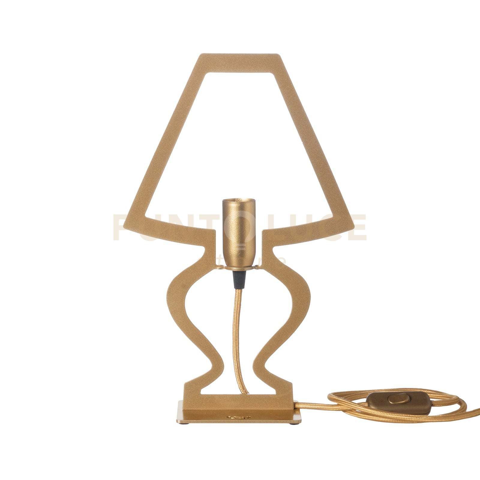 abat jour silhouette Oro trasparente in Ferro 22x33cmh