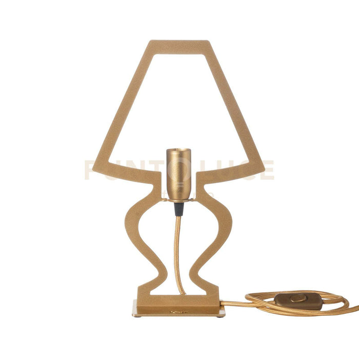 abat jour silhouette Oro trasparente in Ferro 22x33cmh