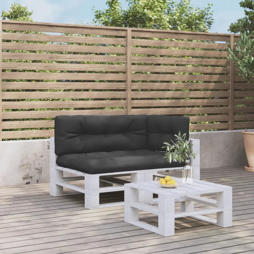 Cuscini per Pallet 3 pz Neri in Tessuto Oxford 3217127