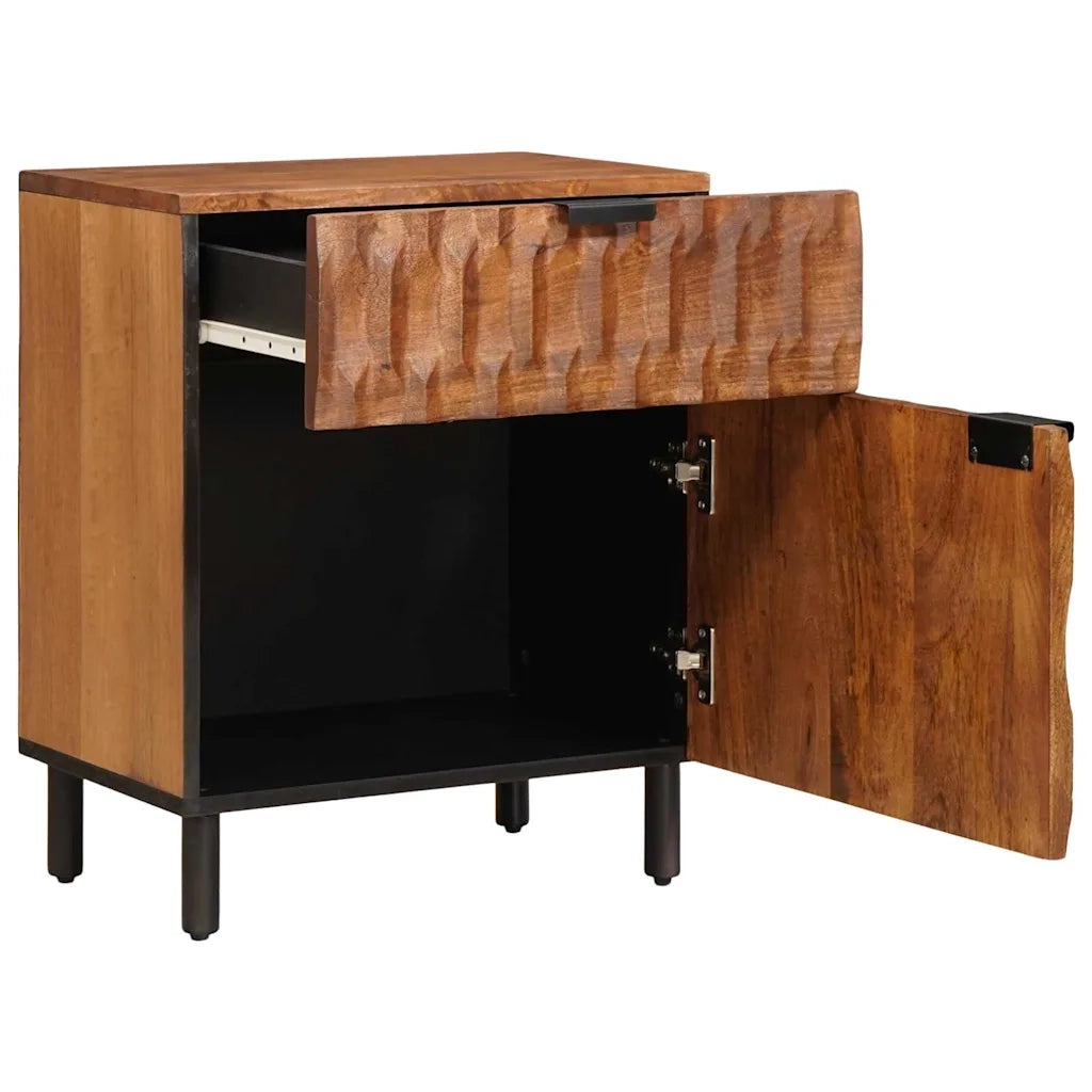 Armadio da Notte con cassetto Marrone 50 x 33 x 60 cm