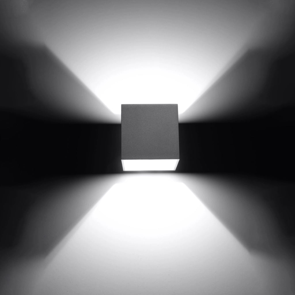 Applique TETRIS 1 grigia alluminio G9 Pure Lume PU.0058