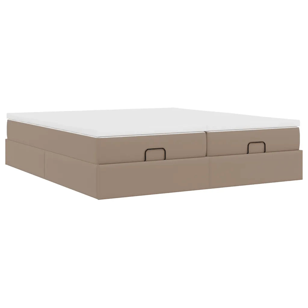 Struttura Letto Pouf con Materassi 180x200 cm Similpelle 3311228