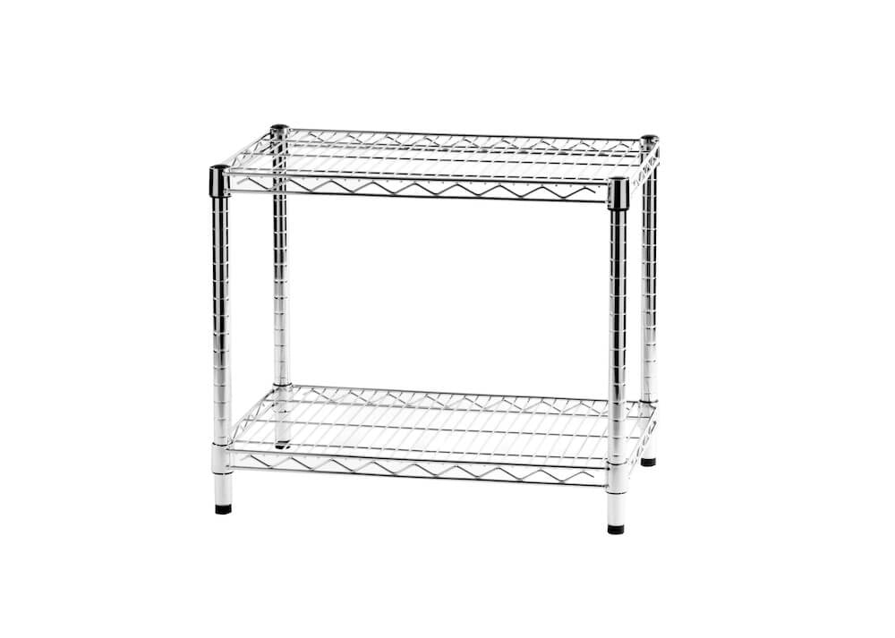 Scaffale in Acciaio Cromato 2 Ripiani Tosini Linea 2X35 - 35x90x50cm/