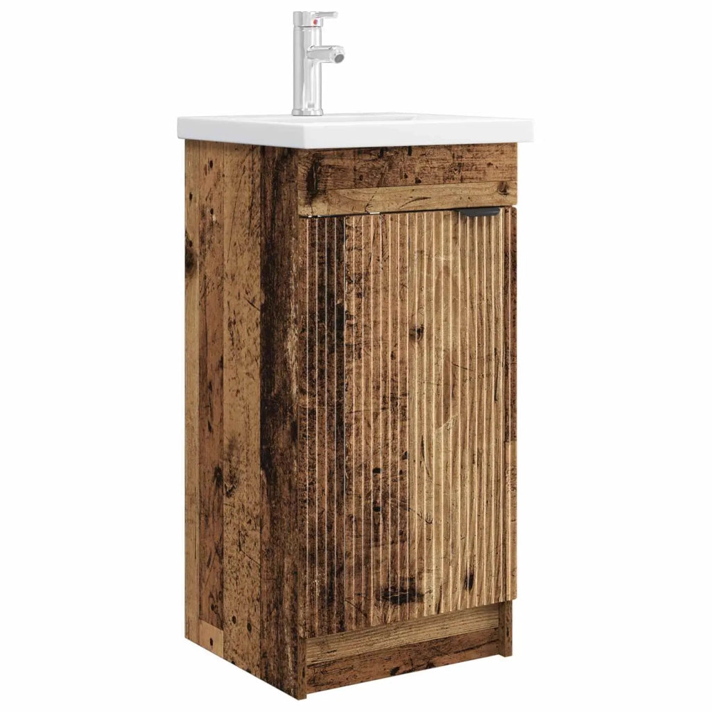 Mobile da bagno con lavabo Legno antico 42 x 40 x 84,5 cm