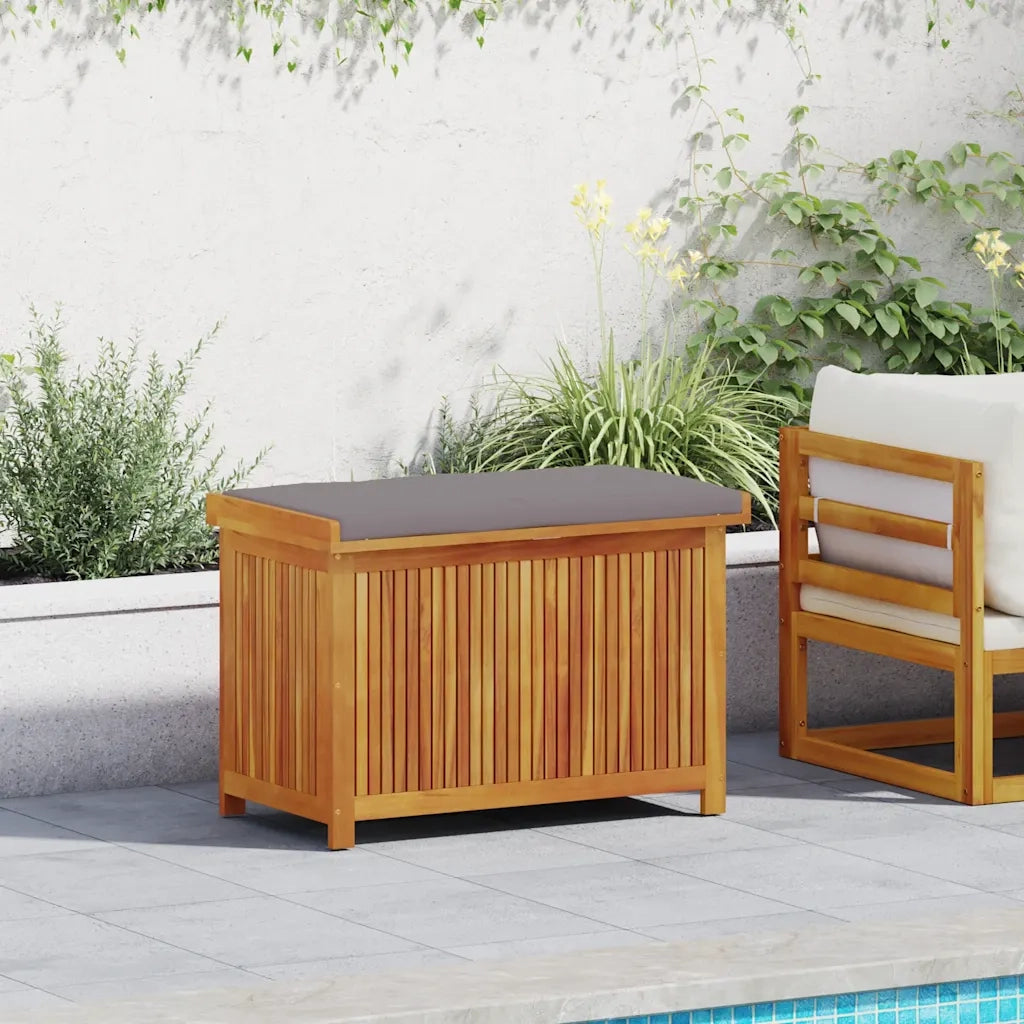 Scatola Cuscini da Esterno 90x50x60,5 cm Legno Massello Acacia