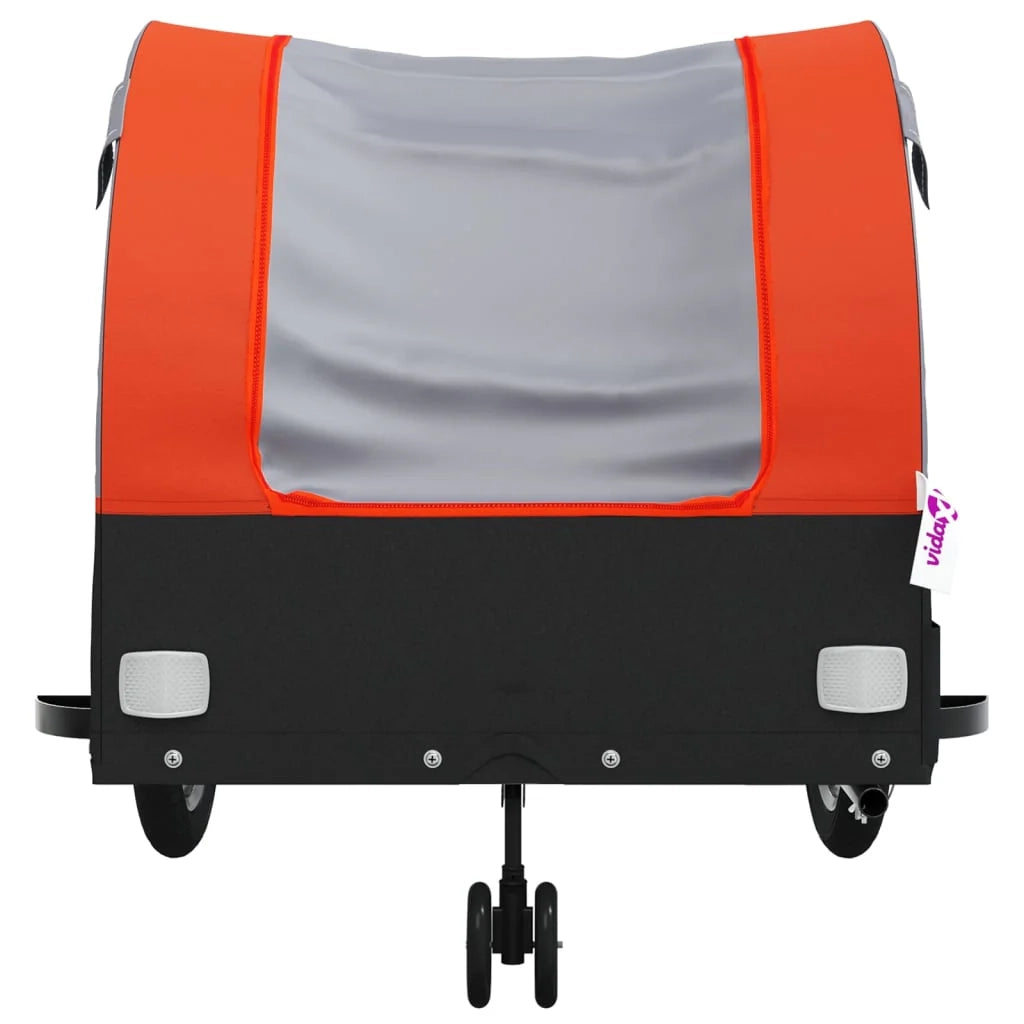 Rimorchio per trasporto biciclette capacità 45 kg ferro arancione 02_0044167