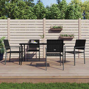 Set da Pranzo da Giardino 5 pz in Polyrattan e Acciaiocod mxl 100585