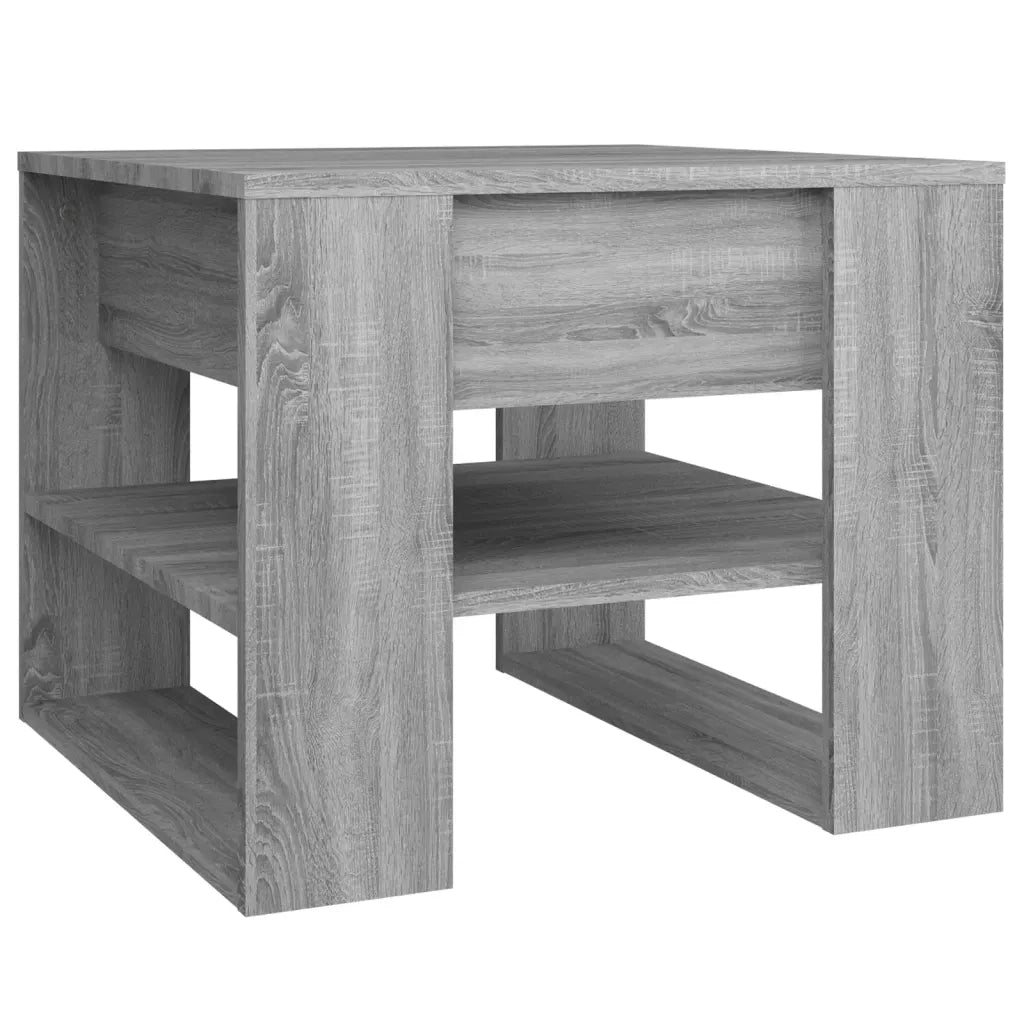 Tavolino Salotto Grigio Sonoma 55,5x55x45 cm Legno Multistrato cod mxl 14868