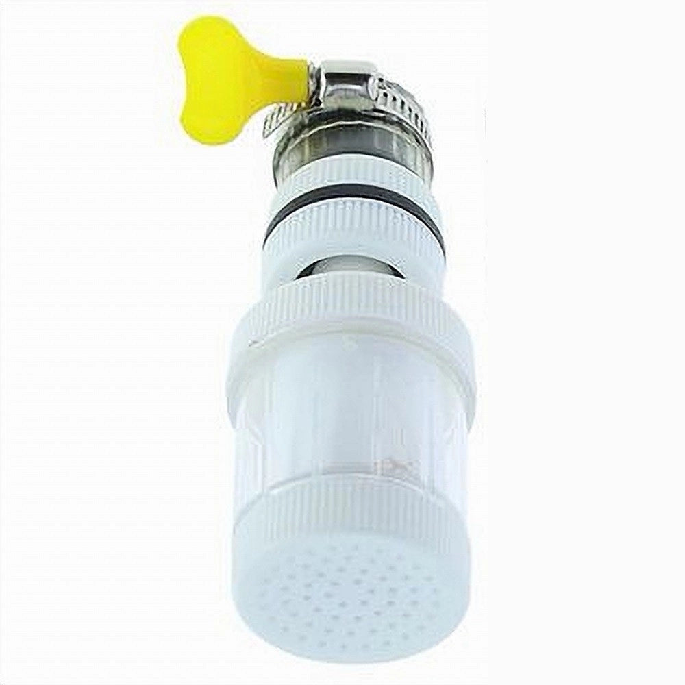 Trade Shop - Rompigetto Per Rubinetto Filtro Acqua Lavello Per Bagno Cucina Bianco 11cm 87488 -