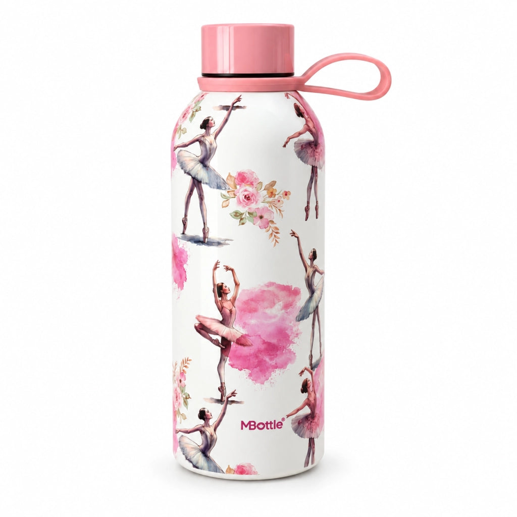 MBottle Borraccia Termica Ballerina 500 ml con Tappo e Laccetto