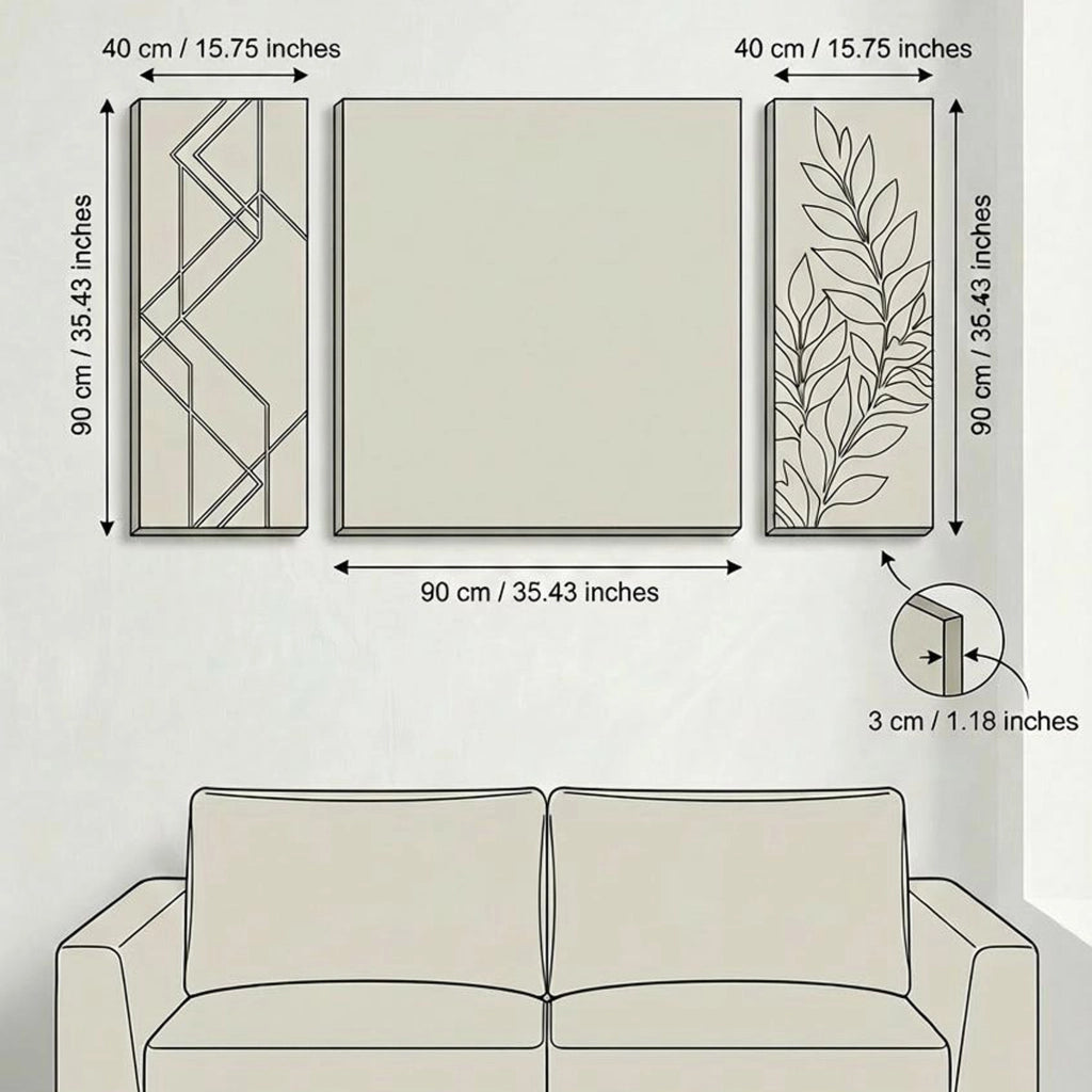 Nalimiba, Quadro Materiale Struttura in Tessuto, 90x90h cm Multicolore