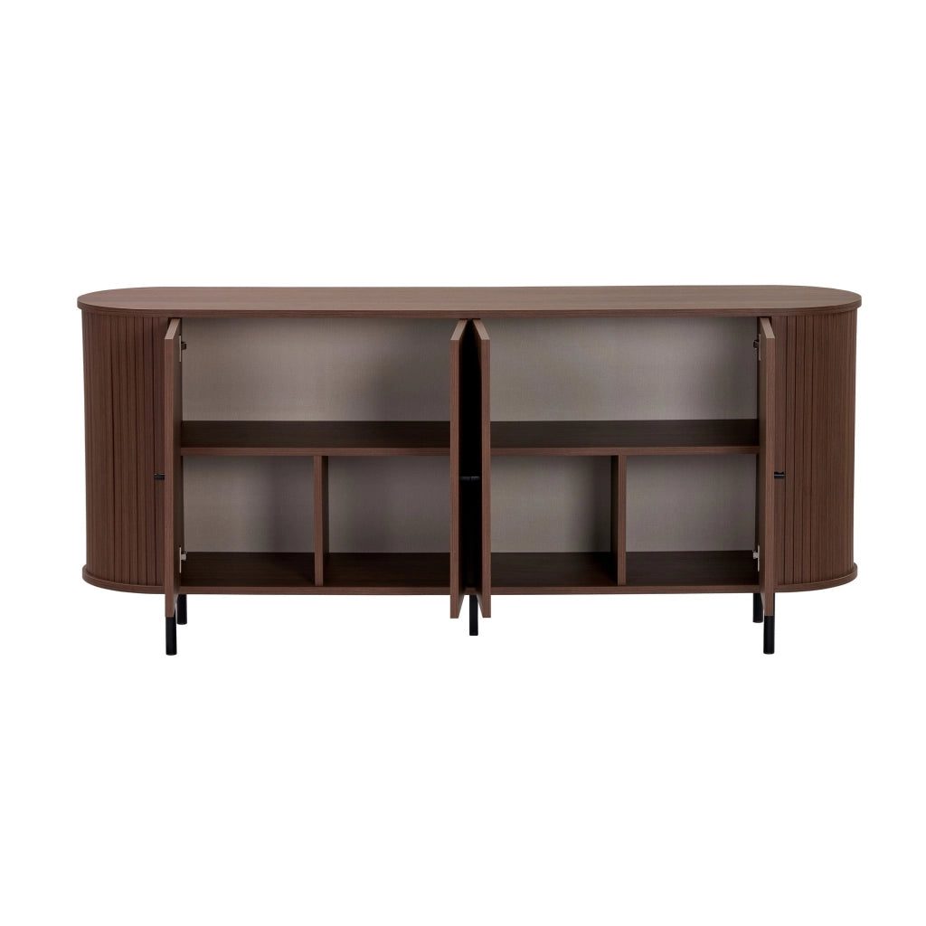 Credenza in legno "Noble" - 180 x 40 x 80 cm - Marrone